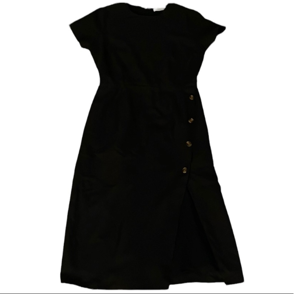 Lani The Label Black brown buttons Valencia Dress Sz. Med in excellent condition